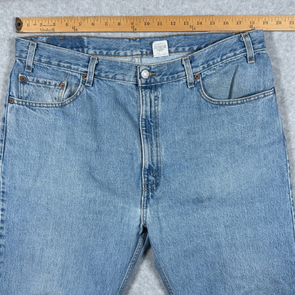 Vintage Levis 505 Straight Leg Jeans Mens Blue Denim 2001 Y2k 40x32 (Fits 38x30) - Picture 5 of 16